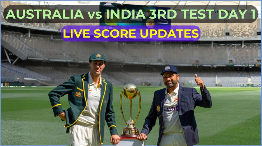 India vs Australia Live Score, 3rd Test Day 1 Updates: AUS 28/0 vs IND; Khawaja, McSweeney at crease as rain suspends play