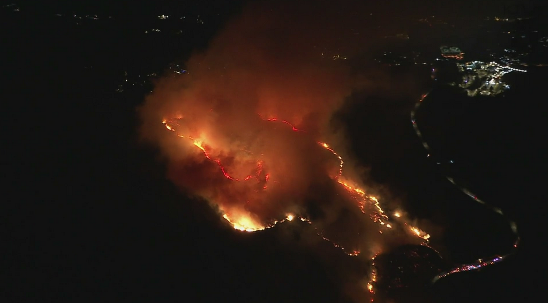 Red flag warning issued in Southern California a week after Franklin Fire erupted