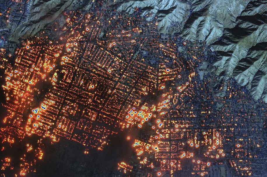 What “Hell” Looks Like: Satellite Pics Show Los Angeles Ravaged By Wildfire