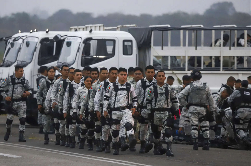 Mexico deploys first of 10,000 National Guard to US border after Trump”s threat of tariffs