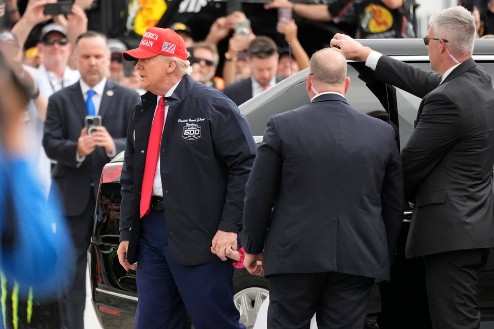 Trump takes a lap at Daytona as Elon Musk reportedly seeks access to personal taxpayer data