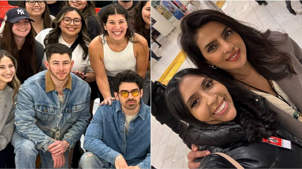 Priyanka Chopra And Nick Jonas Pose With Jonas Brothers and Fans At JonasCon Sound Check; See Pics